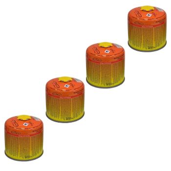 Plinske kartuše ElicoCamp 300 g z navojem 7/16 4/1 – set 4 plinskih kartuš