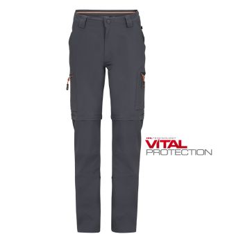 Moške Dolge Hlače Mekong 2 Zip-off HHL Temno Sive