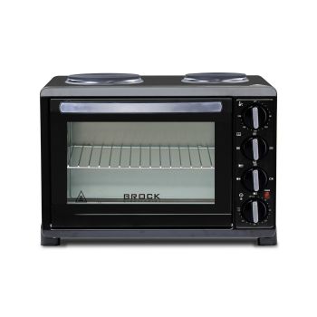 BROCK električna pečica 30l + 2x kuhalna plošča TO 3002 B
