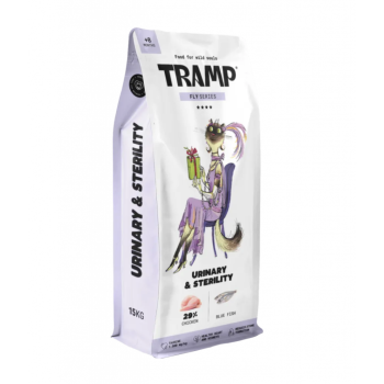 Tramp Fly Urinary&amp;Sterility - Specializirana suha hrana za mačke za podporo zdravju sečil in steriliziranih mačk, 3 kg