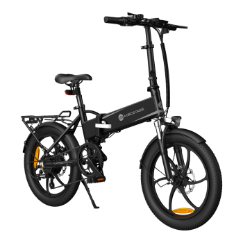 A DECE OASIS (ADO) A20 XE, zložljivo električno kolo, črno + Gratis prtljažnik