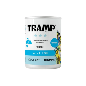 Tramp 3* Cat Chunks With Fish - Kosi ribe za odrasle mačke, 8 x 415 g