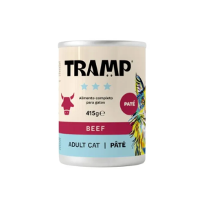 Tramp 3* Cat Pate Beef - Pašteta za odrasle mačke z govedino, 8 x 415 g